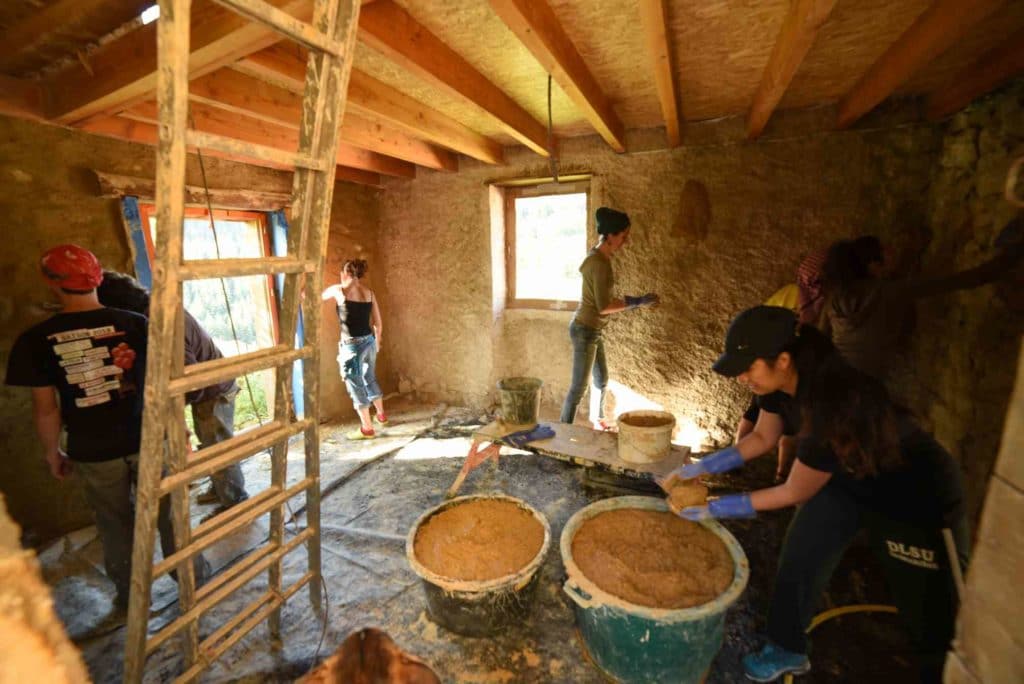 Chantier participatif réalisé avec l'Atelier de la Chaux
